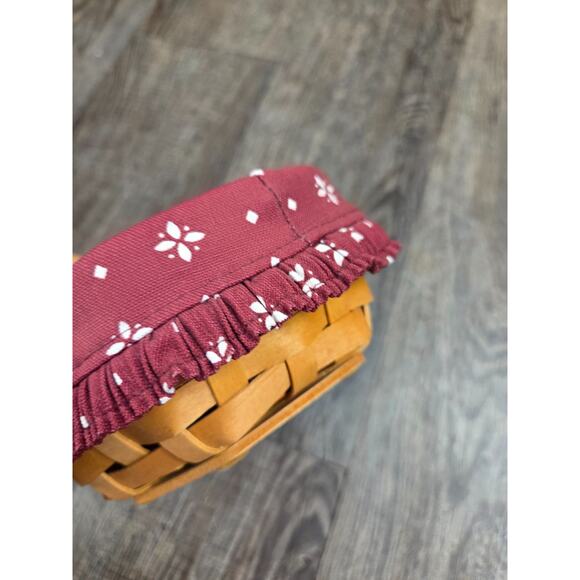 Longaberger 1998 6" Generation Basket Set Wood Lid Liner Protector - Picture 5 of 6